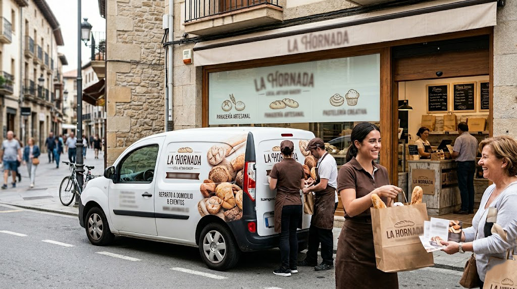 Trabajo real de publicidad para negocio local